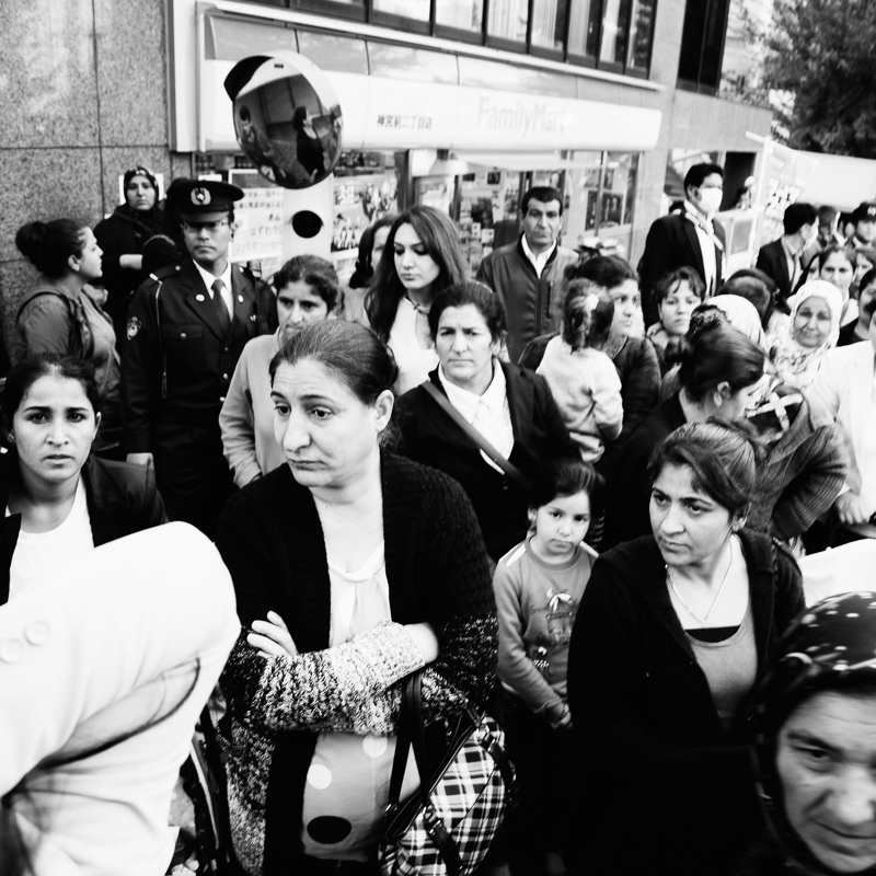 Kurdish women protesting election in Japan