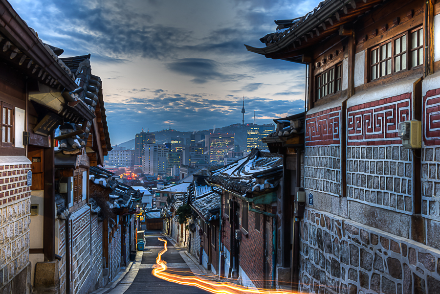 Traditional hanok village in Seoul 