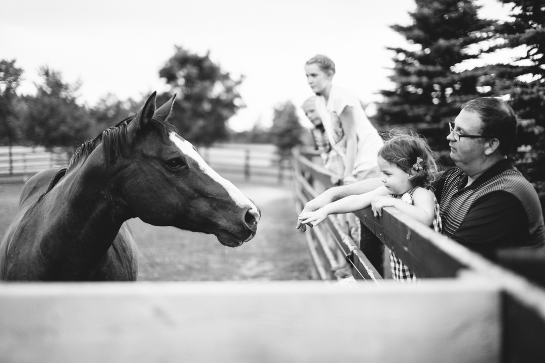 Kids and horse
