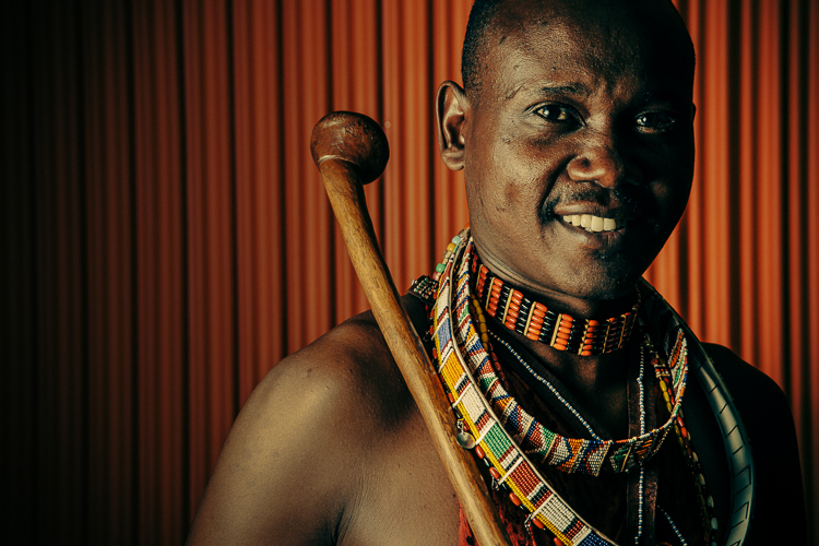 headshot of Maasai man