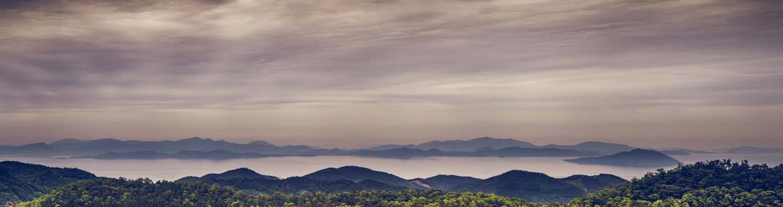 Korea Strait panorama from Boseong Tea Plantation