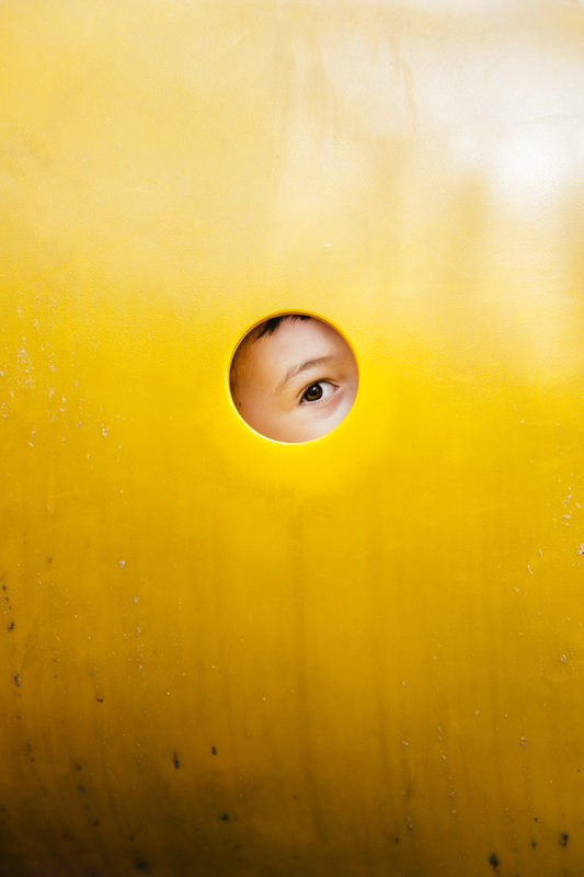Portrait of child eyeball