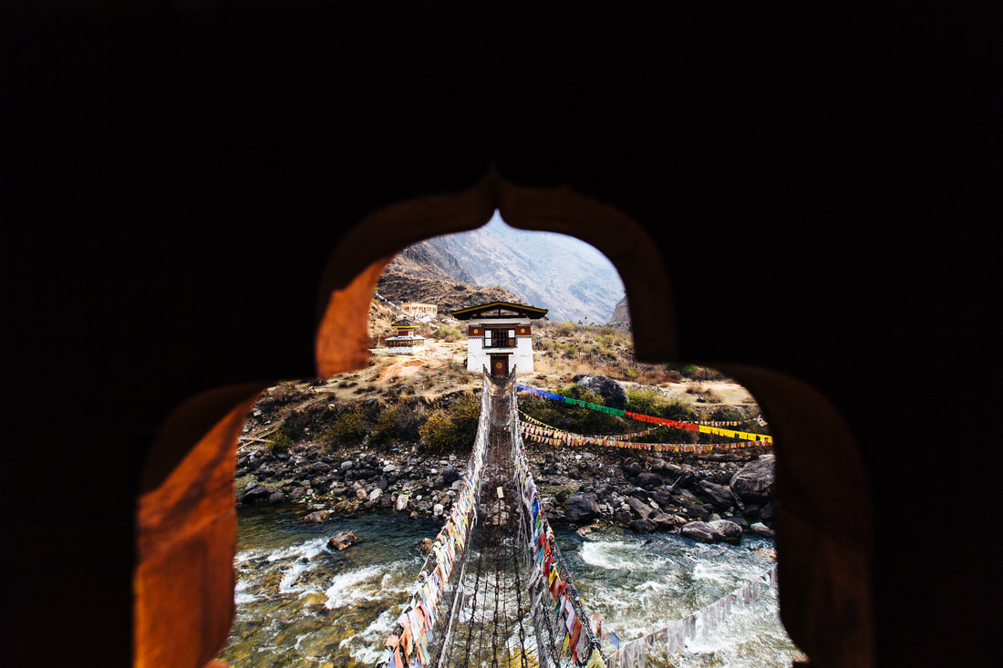 Bhutan river crossing