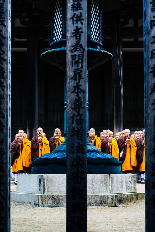 Esoteric monks in Koyasan, Japan