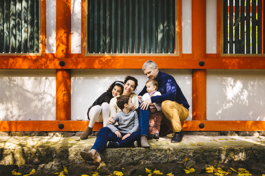 Howard family in Kyoto