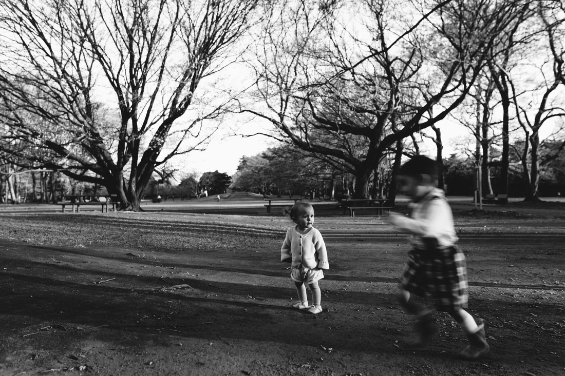 kids playing in a park