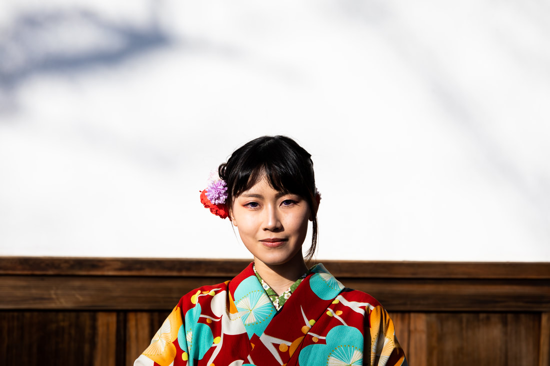 beautiful girl in kimono
