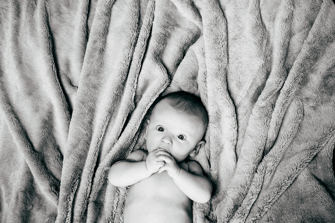 baby boy on blanket