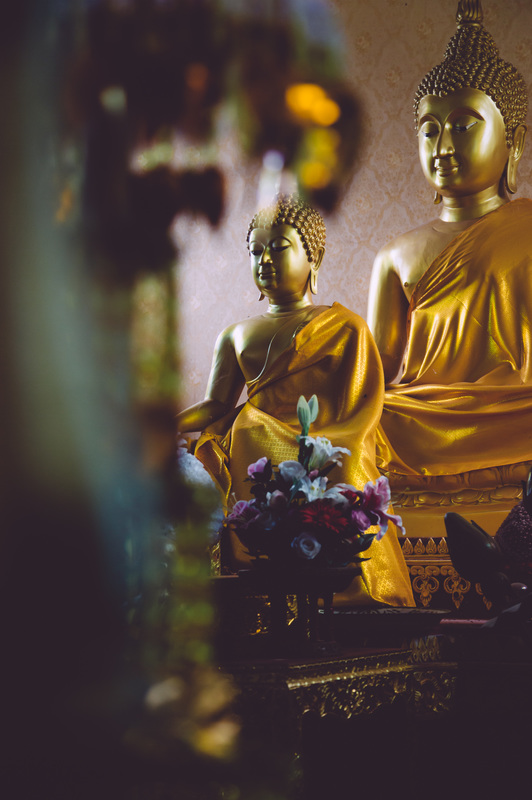 Buddha statues in a wat