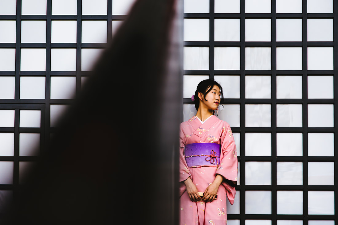 girl in yukata at Sensoji
