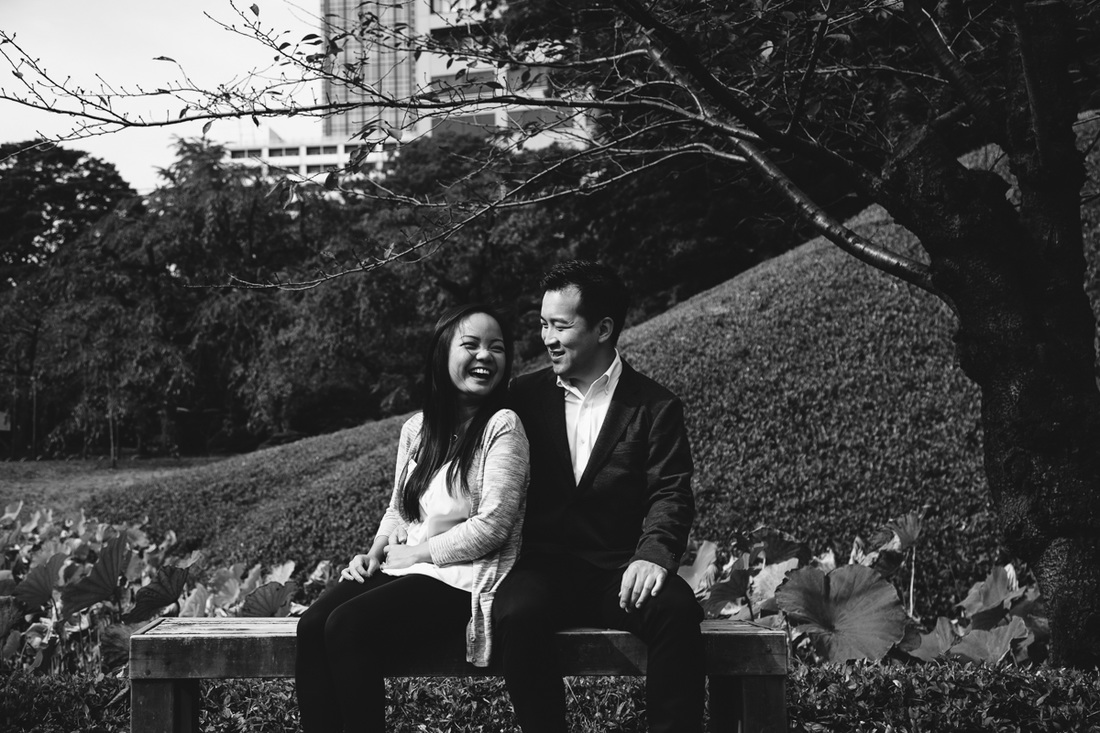 Ed and Yen on bench